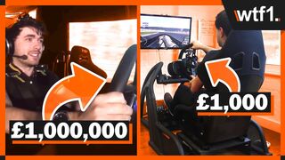 £1,000 vs £100,000 vs £1,000,000 Racing Simulators