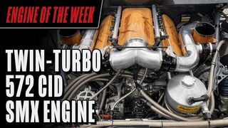 Twin-Turbo 572 cid SMX Engine in Steve Morris' Wagon