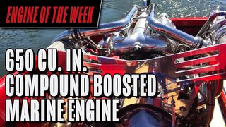 650 cid Compound Boosted Marine Engine