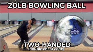 20LB Bowling Ball thrown TWO-HANDED (easy mode)