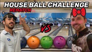 Cute PBA PRO vs 220 Average Bowler - House Ball Challenge