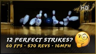 12 Perfect Bowling Strikes in Super Slow Motion - Which Was The Best?