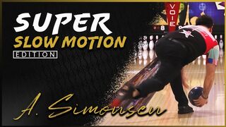 Anthony Simonsen Super Slow Motion Bowling Release (So Smooth!)