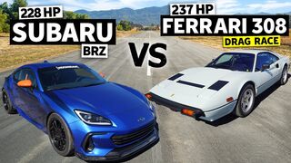 2022 Subaru BRZ Drag Races Ferrari 308 // THIS vs THAT