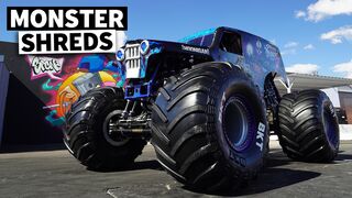 12,000lb Monster Jam Truck SHREDS Tire Slayer Studios! // Build Breakdown