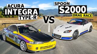 Acura Integra Type R vs Honda S2000! FWD vs RWD VTEC drag race // THIS vs THAT