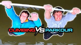 PARKOUR vs CLIMBING - LAST MAN HANGING (7 vs 1) ????????