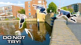 ULTIMATE Parkour Water Challenge AMSTERDAM ????????