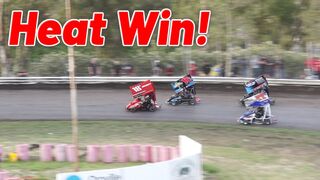 Tanner Holmes HEAT RACE WIN at Cycleland Speedway! (Outlaw Karts)