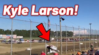 Kyle Larson 410 Sprint Car Qualifying at Wayne County Speedway! (Ohio Speedweek)