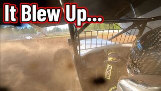 Carly Holmes BLOWING UP The Sprint Car | Cottage Grove Speedway