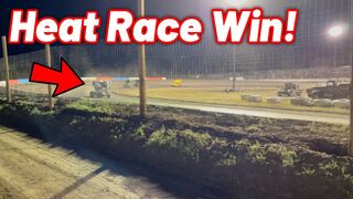 Tanner Holmes RUBBER DOWN HEAT WIN at Southern Oregon Speedway! (Limited Sprint Car)