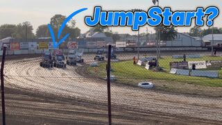 Tanner Holmes 410 Sprint Car Heat Race At Fremont Speedway! (Ohio Speedweek)