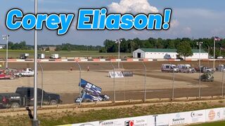 Corey Eliason 410 Qualifying at Attica Raceway Park! (Ohio Speedweek)