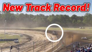 Zeb Wise NEW TRACK RECORD At Muskingum County Speedway! (410 Sprint Car)
