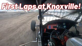 Tanner Holmes FIRST LAPS at Knoxville Raceway! (410 Sprint Car)