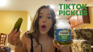 Trying VIRAL TikTok snacks w/ Pickles!!????