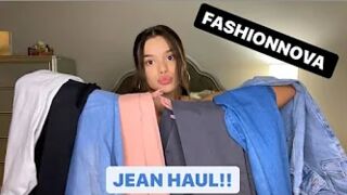 HUGE Fashion Nova Jean Haul!! ????