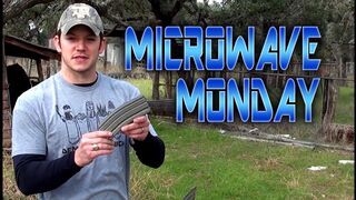 Loaded AR-15 Mag in a Microwave