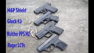 The Ultimate Single Stack Shootout! Lc9s vs Glock 43 vs M&P Shield vs PPS M2