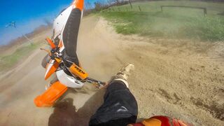Cased the Jump! ???? KTM 125 SX