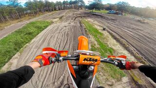 2-Stroke KTM Overjumps to Flat