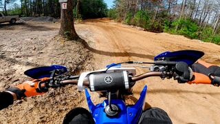 Riding a Yamaha YZ125X