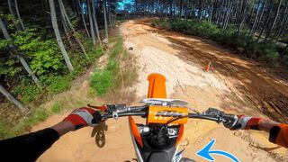 First Time Jumping a 2 Stroke got Sketchy - KTM 125 SX