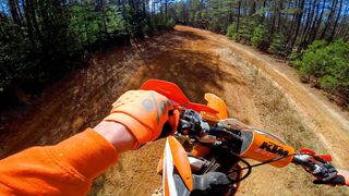 Noob Learning Whips on KTM 125 SX