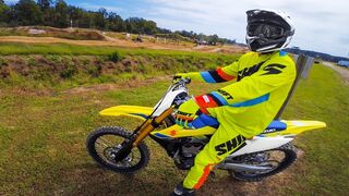 NEW Suzuki RM-Z450 CRASHES HARD Twice!