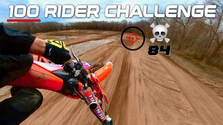 Can I Pass 100 Riders in One Moto? *100 RIDER CHALLENGE!*