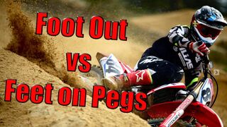 Foot Out vs Feet on Pegs Through Corners: What's Faster?