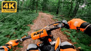 Forest Riding on KTM 125 SX (4K UHD)