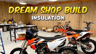 Hanging Insulation in my Dream Race Shop Build!