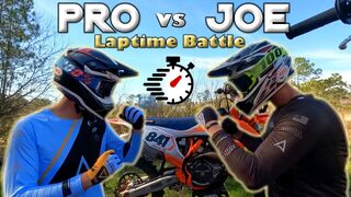 PRO vs JOE *LAP TIME BATTLE!!* - How Fast Am I Really?
