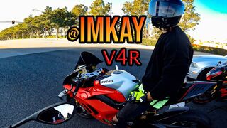 I meet @imKay on his Ducati V4R Then We Race!