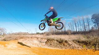 CRASHED my KX250F on Freeride Jump