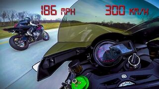 Kawasaki Ninja H2 vs BMW S1000RR - 10 minutes of PURE ADRENALINE Top Speed +200 MPH +330 KM/H