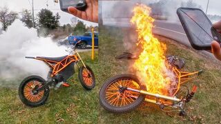 His $6,000 Bike went UP IN FLAMES! - NO LIFE Like the BIKE LIFE! [Ep.#203]