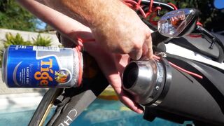 D.I.Y MOTORCYCLE EXHAUST BEER CAN MOD