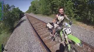 DIRT BIKE VS TRAIN!!!