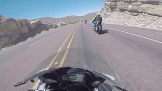 CBR Canyon Carving With S1000RR at High Speed
