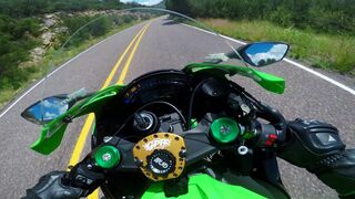 Motorcycle GoPro HERO8 Helmet POV through Curvy Road 4K