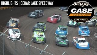 World of Outlaws CASE Late Models at Cedar Lake Speedway August 6, 2022 | HIGHLIGHTS