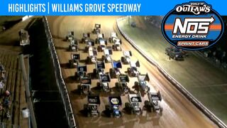 World of Outlaws NOS Energy Drink Sprint Cars Williams Grove Speedway July 22, 2022 | HIGHLIGHTS