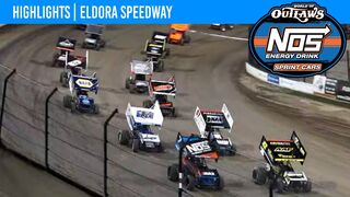 World of Outlaws NOS Energy Drink Sprint Cars Eldora Speedway July 14, 2022 | HIGHLIGHTS