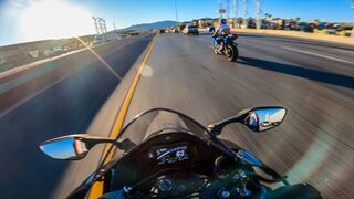 chill ride on the interstate with a GSXR 1000