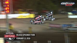 Highlights: World of Outlaws Craftsman Sprint Cars Volusia Speedway Park February 12th, 2016