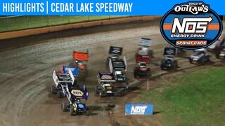 World of Outlaws NOS Energy Drink Sprint Cars Cedar Lake Speedway, July 6th, 2019 | HIGHLIGHTS