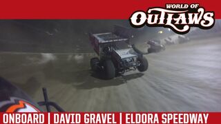 World of Outlaws Craftsman Sprint Cars David Gravel Eldora Speedway July 16th, 2016 | ONBOARD